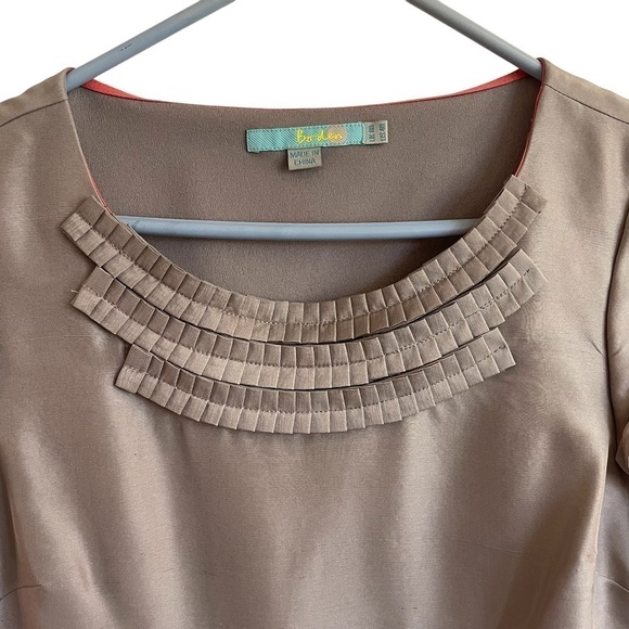 Boden 100% Silk Shift Dress, Size 4 - Picture 3 of 9